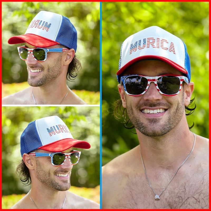 Funky Junque Premium Mesh Snapback Trucker Hat - Stylish Comfort for All - Patriotic, Humor & More - Image 2